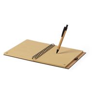 QUADERNO IN BAMBOO CON PENNA IN LEGNO POLNAR